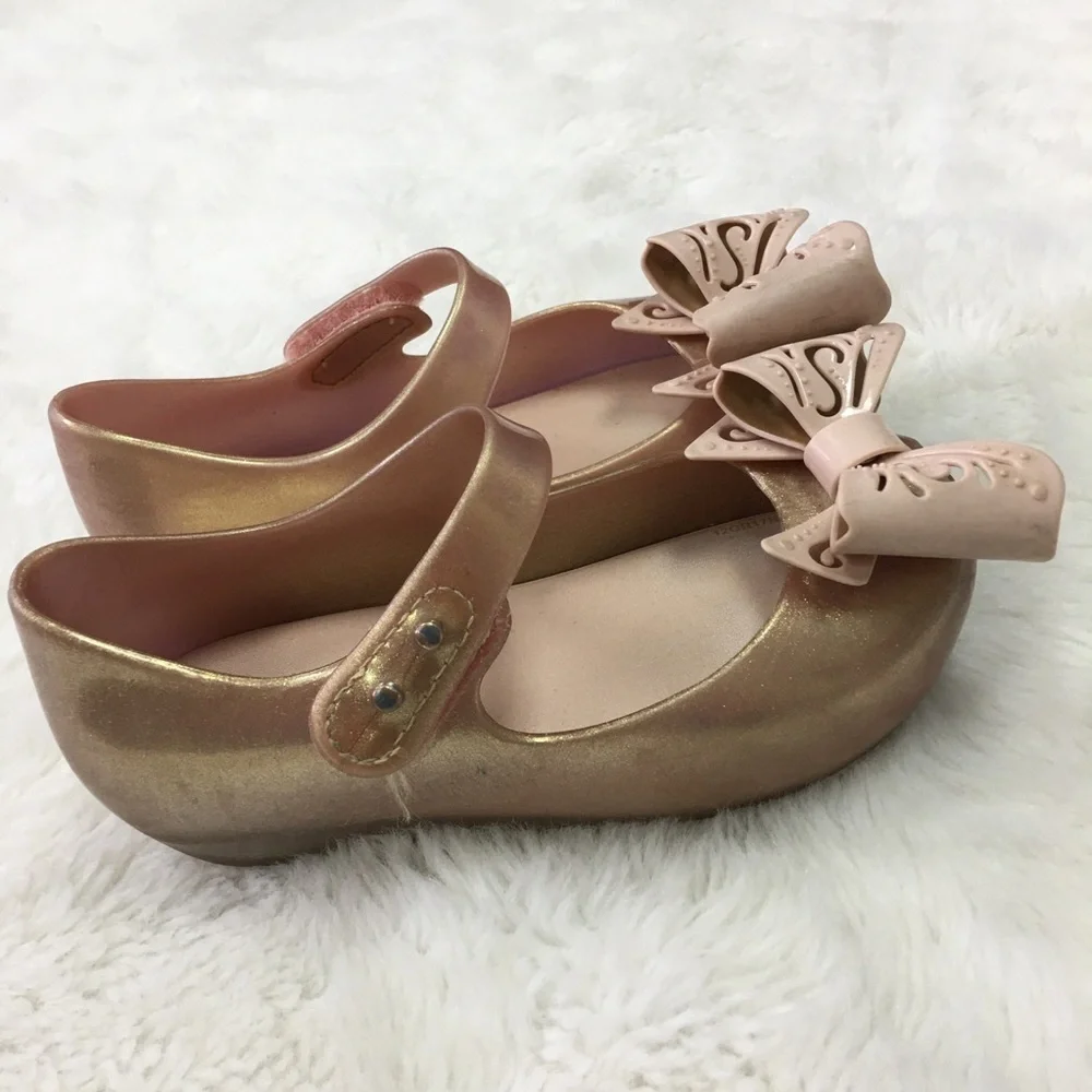 Mini Melissa Ultragirl Bow Mary Jane Shoes Size 9